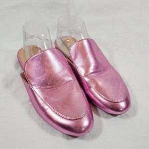 a new day Pink Metallic Mules